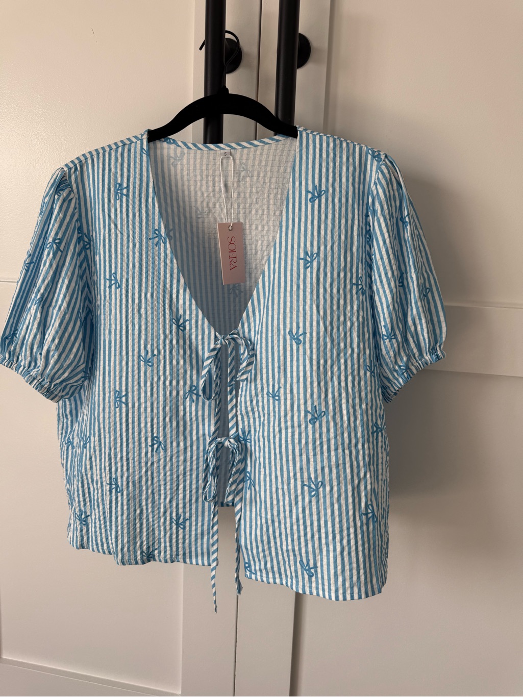 Sienna Striped Tie-Front Two-Piece Short Set — image 4 of 8